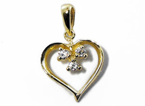 9ct Gold Heart Pendant