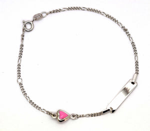 Bracelet with Pink heart